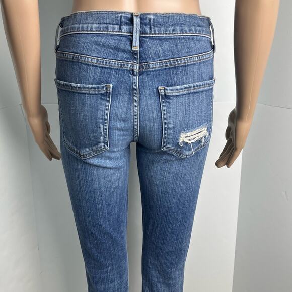 AGOLDE Women's Sophie High Rise Stretch Distressed Ripped Skinny Jeans - Picture 7 of 12